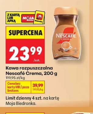 Kawa rozpuszczalna Nescafé Crema
