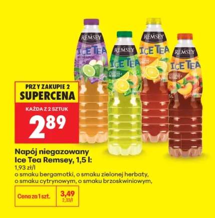 Napój niegazowany Ice Tea Remsey o smaku bergamotki +3 warianty