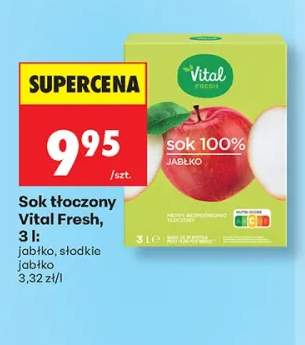 Sok tłoczony Vital Fresh jabłko +1 wariant
