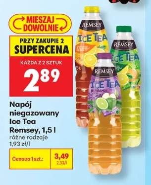 Napój niegazowany Ice Tea Remsey cytrynowy +2 warianty