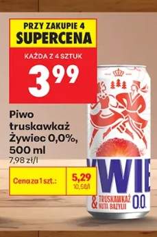 Piwo bezalkoholowe Żywiec Truskawkaż