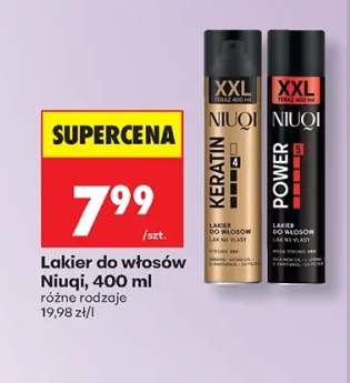 Lakier do włosów Niuqi Keratin +1 wariant