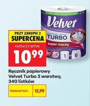 Ręcznik papierowy Velvet Turbo 3 warstwy