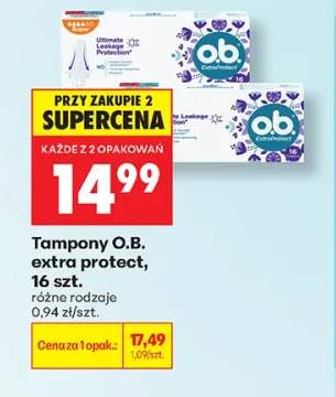 Tampony O.B. extra protect