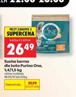 Sucha karma dla kota Purina One Bifensis Adult