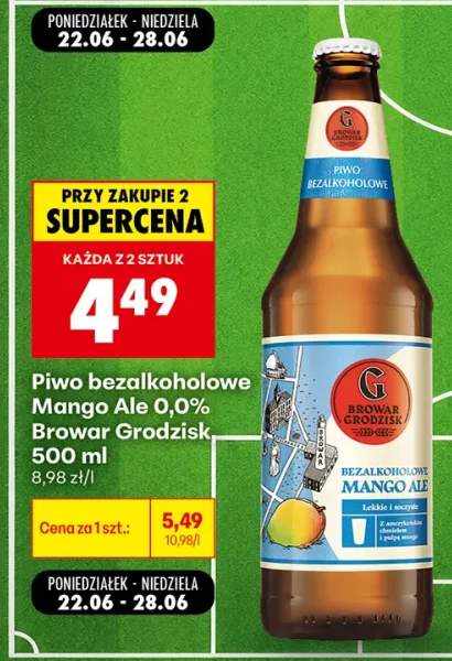 Piwo bezalkoholowe Mango Ale Browar Grodzisk