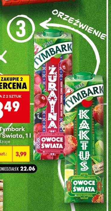 Napój Tymbark Owoce Świata Kaktus +1 wariant