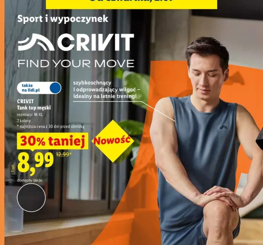 Tank top męski Crivit