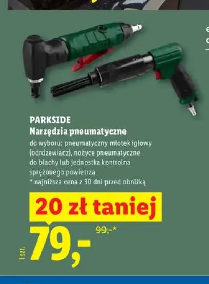 Pneumatyczny młotek igłowy PARKSIDE +2 warianty