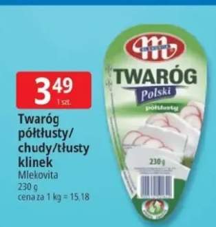Twaróg półtłusty klinek Mlekovita +2 warianty