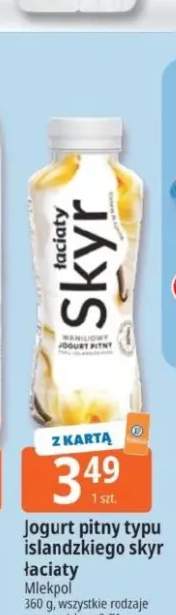 Jogurt pitny typu islandzkiego skyr Łaciate