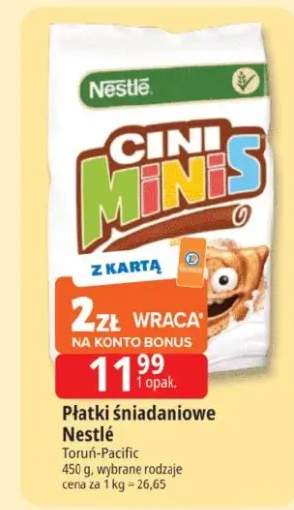 Płatki śniadaniowe Nestlé Cini Minis
