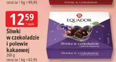 Śliwki w czekoladzie i polewie kakaowej Equador