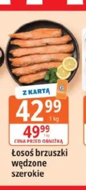 Łosoś brzuszki wędzone szerokie