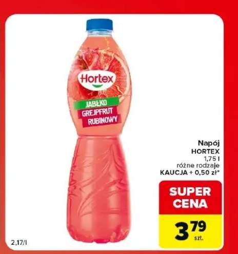 Napój jabłko grejpfrut rubinowy Hortex
