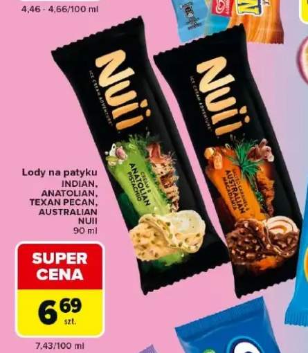 Lody na patyku Nuii Indian +3 warianty