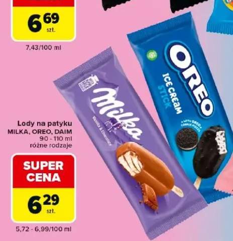 Lody na patyku Oreo +2 warianty
