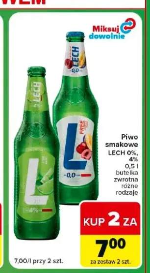 Piwo smakowe Lech 4% +1 wariant