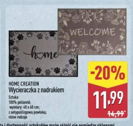 Wycieraczka z nadrukiem Home Creation