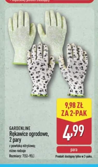 Rękawice ogrodowe GARDENLINE 2-pak