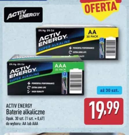 Baterie alkaliczne Activ Energy AA +1 wariant