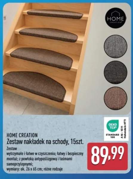 Zestaw nakładek na schody Home Creation 15-pak