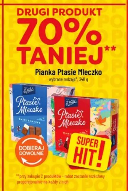 Pianka Ptasie Mleczko E.Wedel śmietankowe +1 wariant