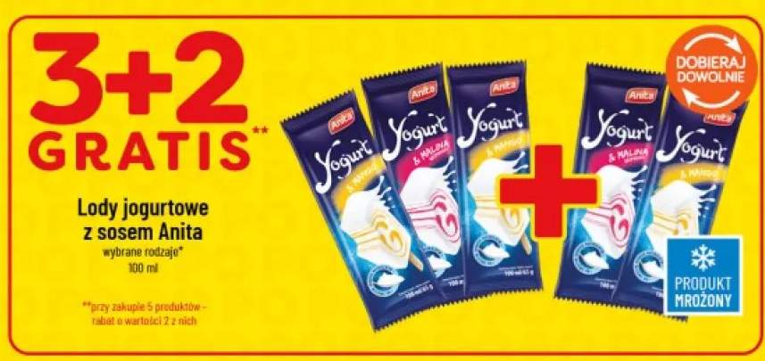 Lody jogurtowe z sosem mango Anita +1 wariant