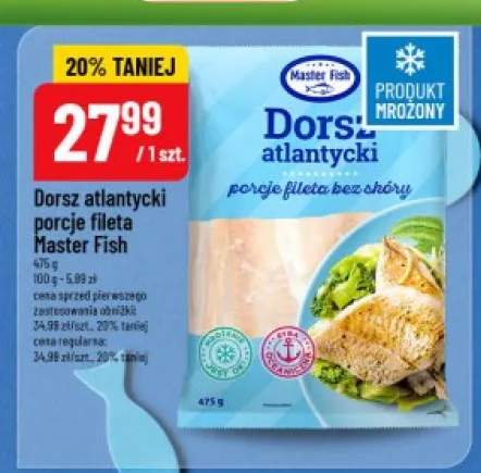 Dorsz atlantycki porcje fileta Master Fish