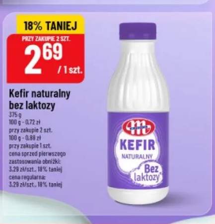 Kefir naturalny bez laktozy Mlekovita
