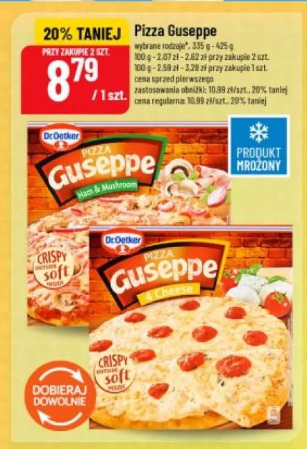 Pizza Guseppe Ham & Mushroom Dr. Oetker +1 wariant