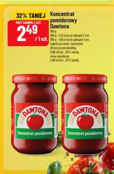 Koncentrat pomidorowy Dawtona