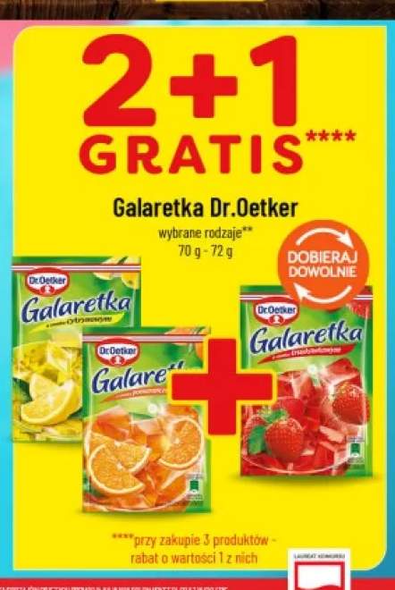 Galaretka o smaku pomarańczowym Dr. Oetker +2 warianty