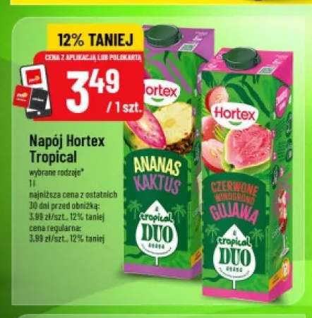Napój Hortex Tropical Duo Ananas Kaktus +1 wariant