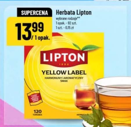 Herbata czarna Lipton Yellow Label