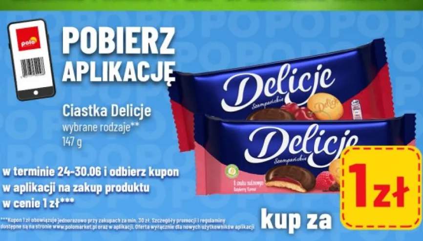 Ciastka Delicje Szampańskie o smaku malinowym +1 wariant