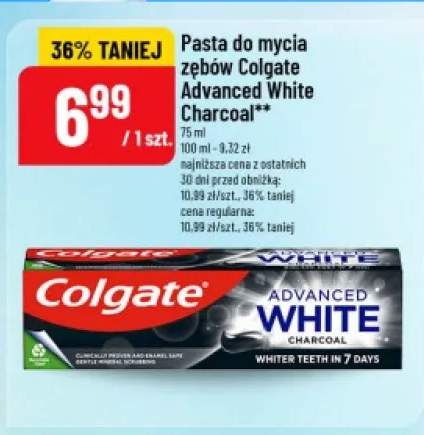 Pasta do zębów Colgate Advanced White Charcoal