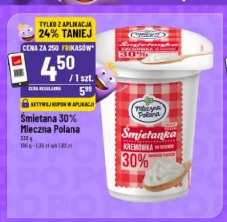 Śmietana 30% Mleczna Polana