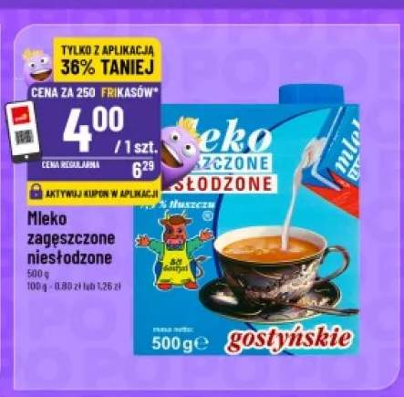 Mleko zagęszczone niesłodzone Gostyńskie