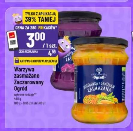 Warzywa zasmażane Marchewka z groszkiem Zaczarowany Ogród +1 wariant