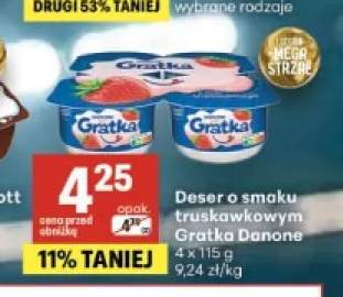 Deser o smaku truskawkowym Gratka Danone 4-pak