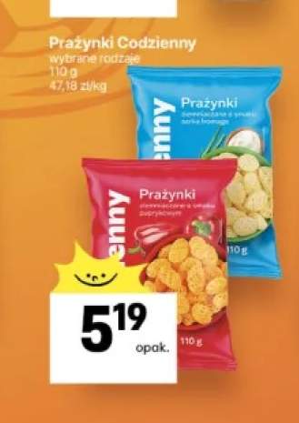 Prażynki ziemniaczane o smaku serka fromage Codzienny +1 wariant