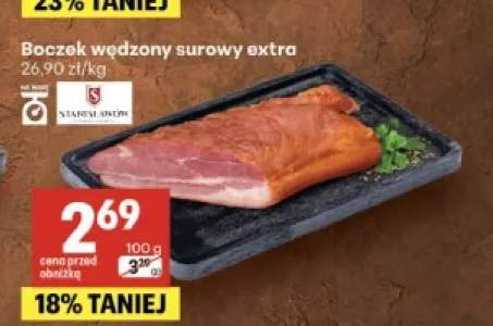 Boczek wędzony surowy extra Stanisławów