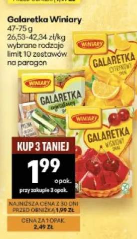 Galaretka o smaku cytrynowym Winiary +2 warianty
