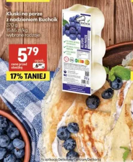 Kluski na parze z nadzieniem jagodowym Buchcik