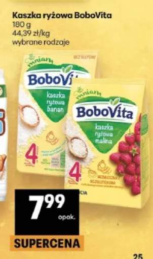 Kaszka ryżowa o smaku bananowym BoboVita +1 wariant