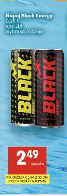 Napój energetyczny Black Energy Citrus +1 wariant