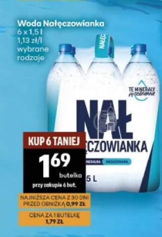 Woda mineralna Nałęczowianka niegazowana 6-pak 1,5 l