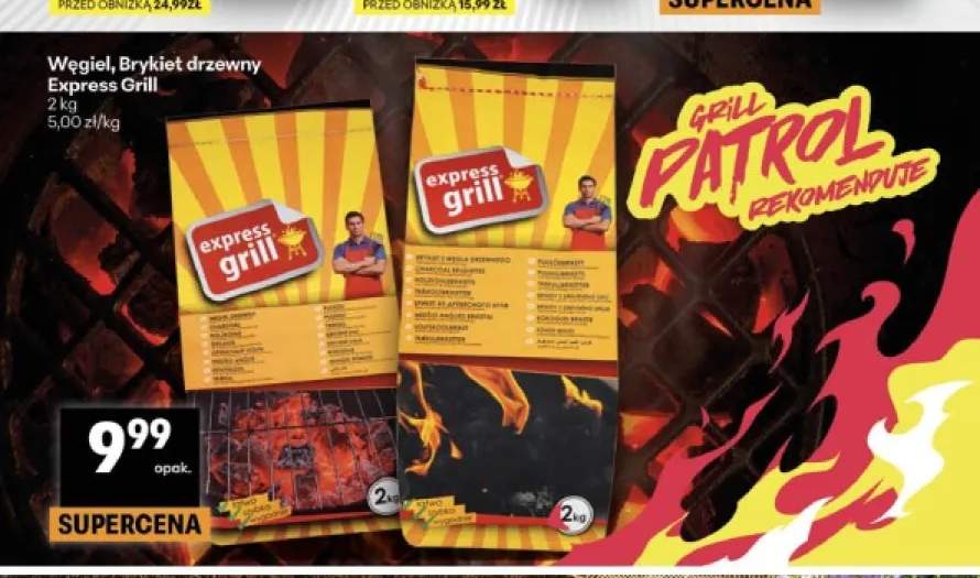Węgiel drzewny Express Grill +1 wariant