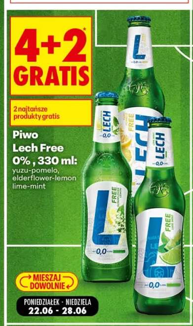 Piwo bezalkoholowe Lech Free elderflower-lemon +2 warianty